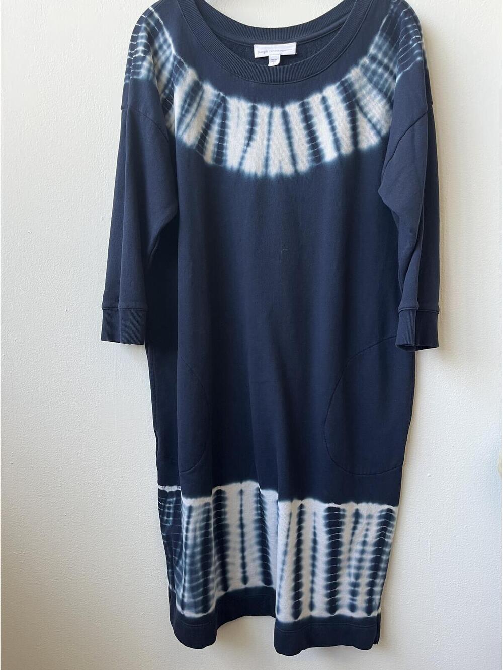 Pure Jill Organic Cotton Tie-Dye Dress Size Medium